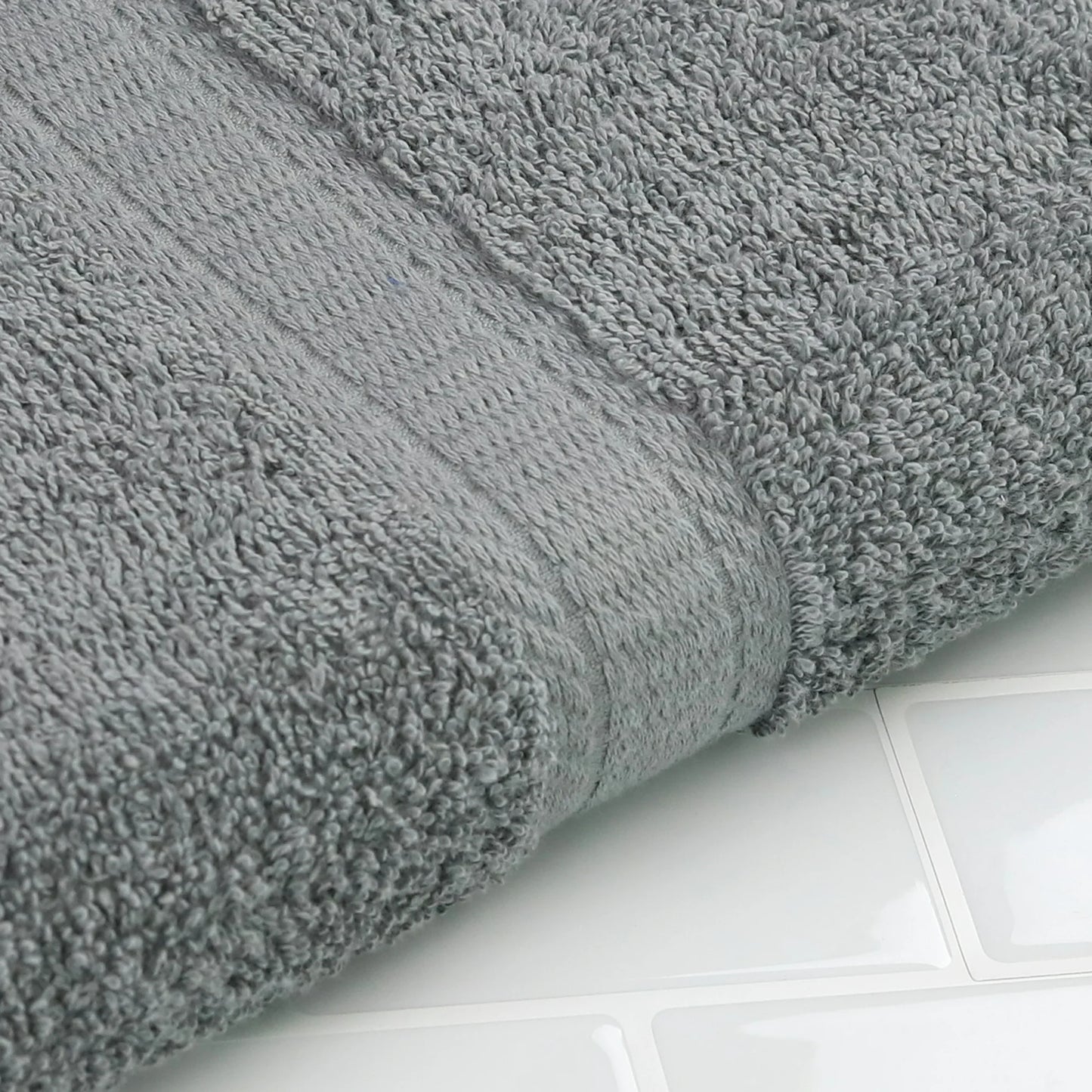 Solid Bath Towel, Light School Grey