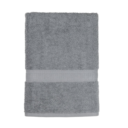 Solid Bath Towel, Light School Grey